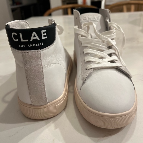 NWOT CLAE Los Angeles Mens Premium Leather High Top Sneaker / US 7 - Picture 14 of 14